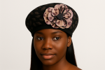 Midnight Bloom Lace Beret – Woman