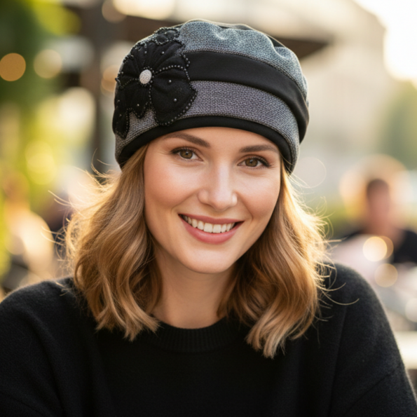 The Midnight Glint Beret 1