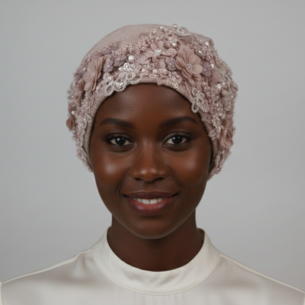 The Rosé Garden Turban 3